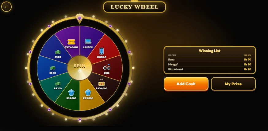 Zee9 game apk wheel bonus