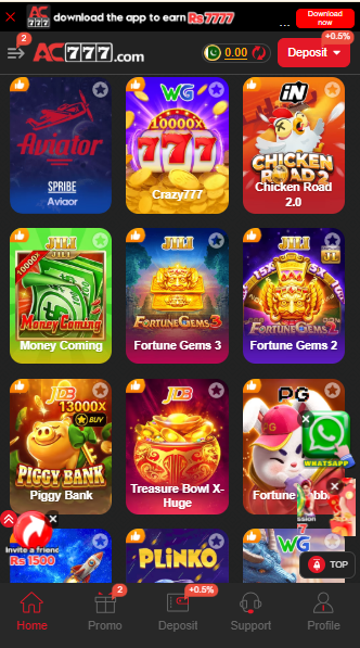 AC777 game categories